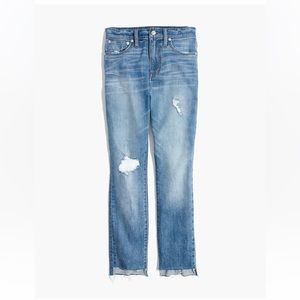 Madewell Highrise Slim Boyjean - Lita Wash step hem addition